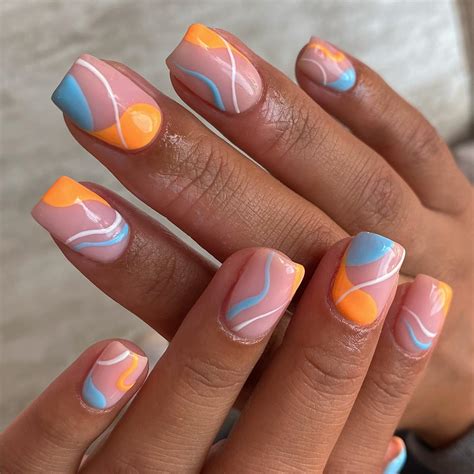 orange nail designs 2023